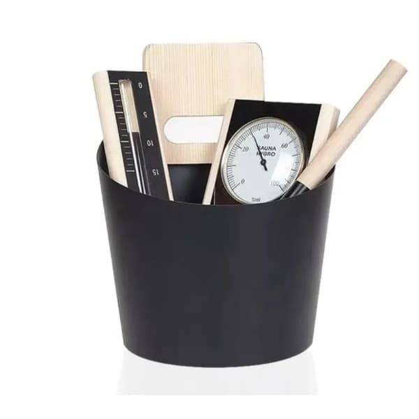 Saunaispa | Набор для сауны SPATONI SP-102 Ведро, ковш, часы, термогигрометр 