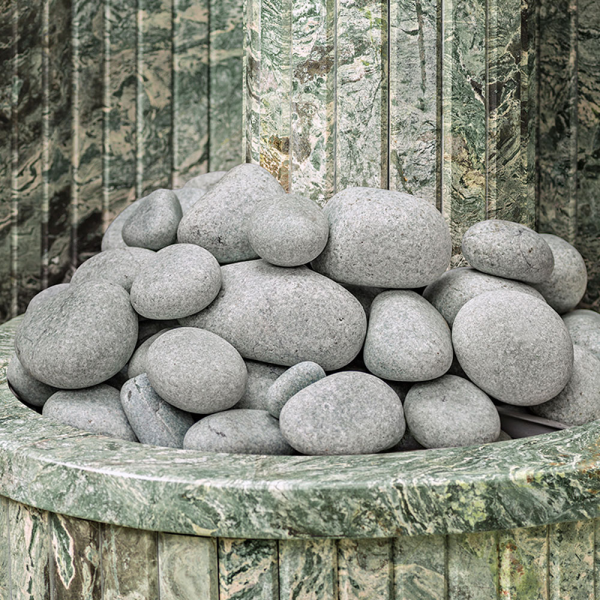Saunaispa | Камни для бани и сауны Жадеит Talkkivi Premium 20 кг, шлифованные, для дровяной печи 