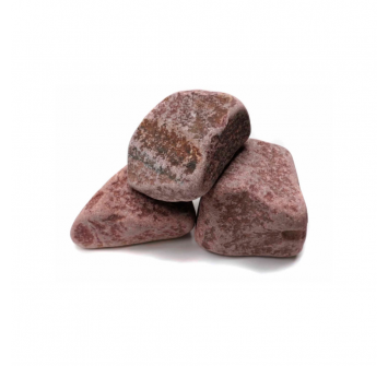 Saunaispa | Камни для бани и сауны Малиновый кварцит Talkkivi Premium (20 кг, шлифованные, для дровяной печи) 