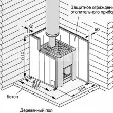 Saunaispa | Стеклянная дверь для сауны Harvia LEGEND 7/19, черная коробка сосна, серая