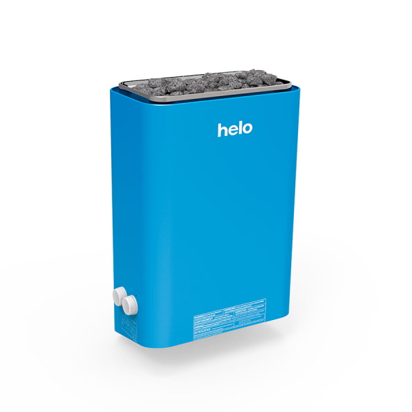 Saunaispa | Электрическая печь Helo VIENNA 80 STS 8 кВт, синий цвет, 15/20 кг камней 