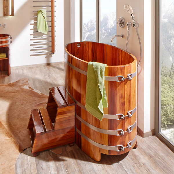 Saunaispa | Купель Blumenberg 130 x 79 Купель из лиственницы 130/3 