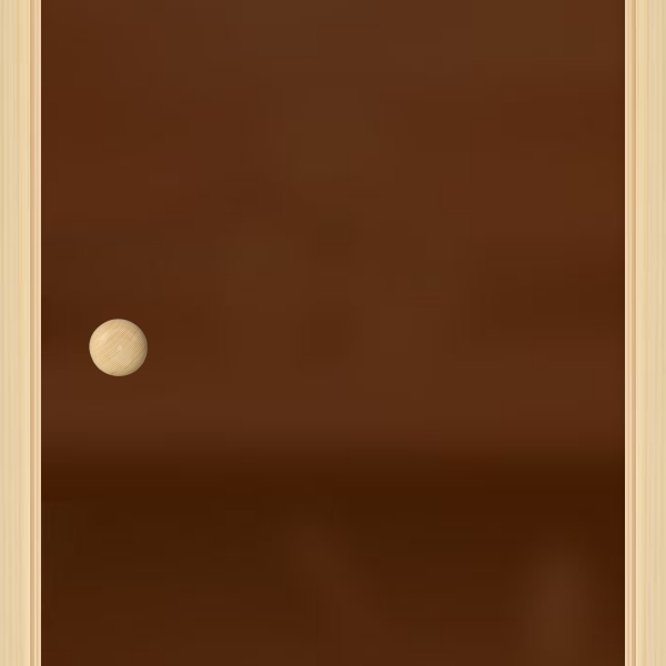 Saunaispa | Двери для сауны Акма Light 690*1890 сосна, матовая бронза 