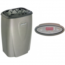 Saunaispa | Электрическая печь Harvia Moderna E/1-3phase HVE800400PL V80E Platinum с выносным пультом в комплекте