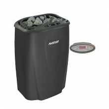 Saunaispa | Электрическая печь Harvia Moderna E/1-3phase HVE450400M V45E Black с выносным пультом в комплекте