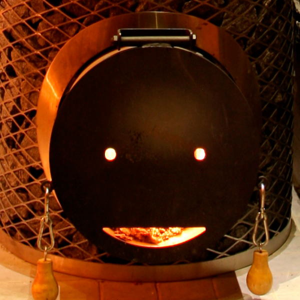Saunaispa | Дровяная печь IKI Mini Mini-IKI со стальной дверцей 