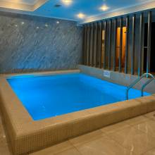 Saunaispa | СПА-купель Spatoni PL Quatro Water Blue с чиллером