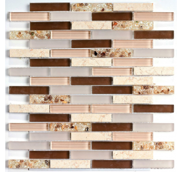 Saunaispa | Мозаика стеклянная с камнем Sauna&Spa Shell Stone 