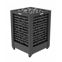 Saunaispa | Электрическая печь Harvia Modulo 13.6 кВт (4 стороны - решетка) Black (без пульта)