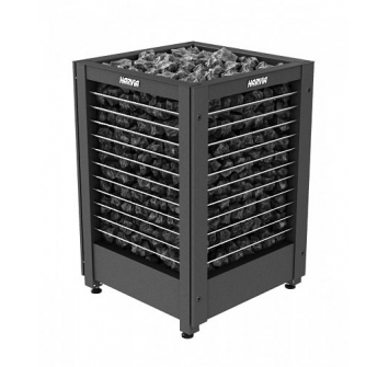 Saunaispa | Электрическая печь Harvia Modulo 13.6 кВт (4 стороны - решетка) Black (без пульта) 