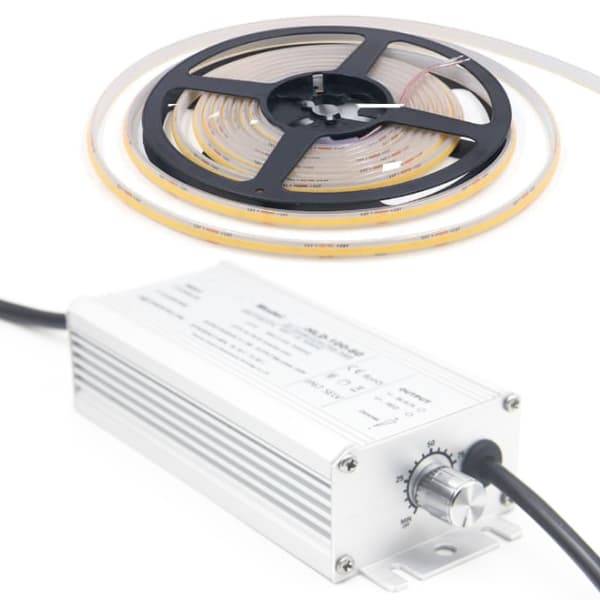 Saunaispa | Комплект термостойкой LED-подсветки для саун Led лента SP-Light K4000 24V IP68 9,6W/M + Источник питания SP ARPV-СV2470-A 24V, Al, 70W, IP67 со встроенным диммером 