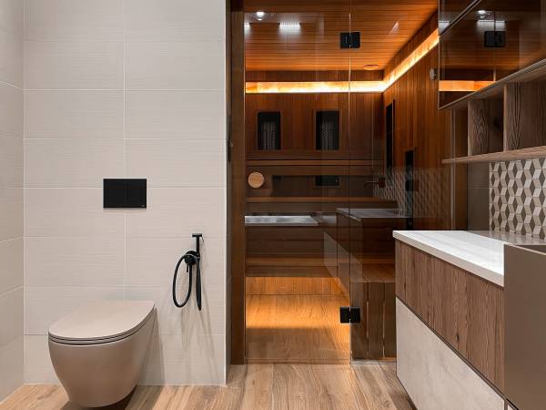 Saunaispa | Примеры дверей и перегородок